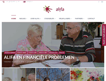 Tablet Screenshot of alifa.nl